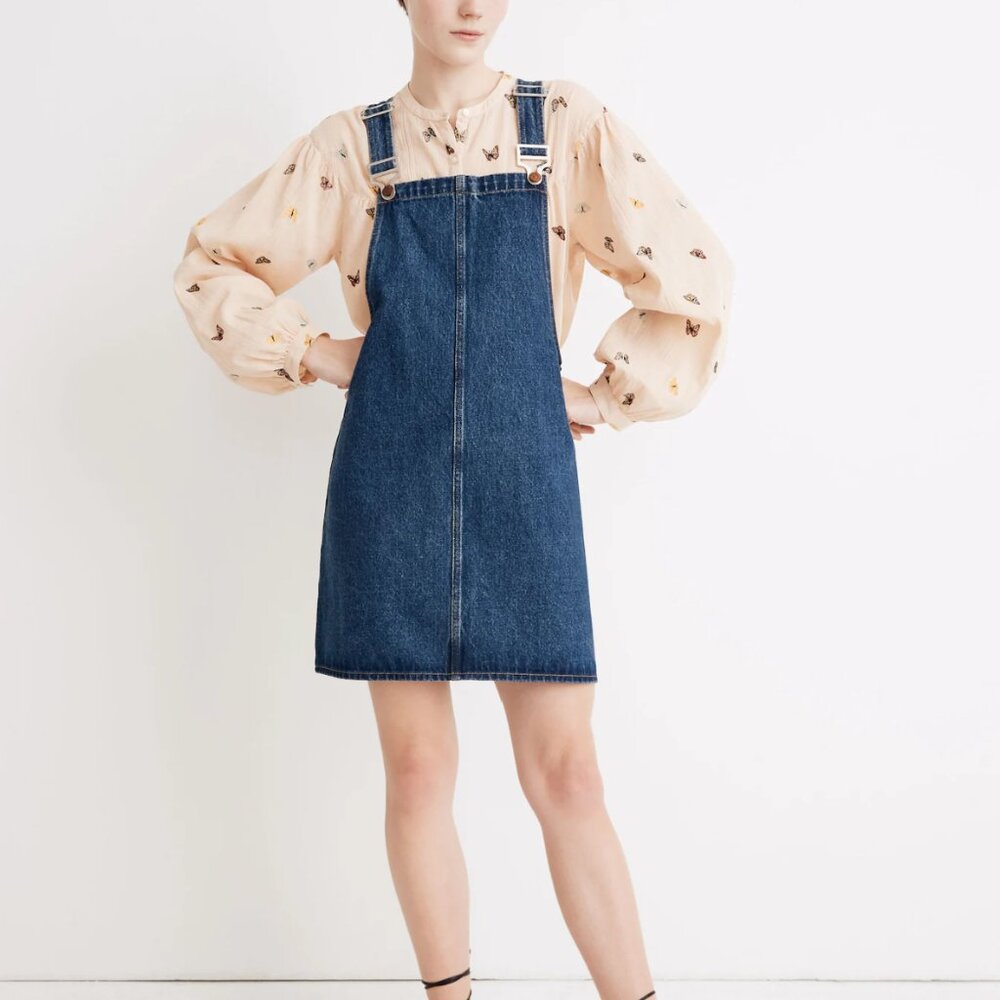 Madewell Denim Overall Dress Matilda Wash XXS